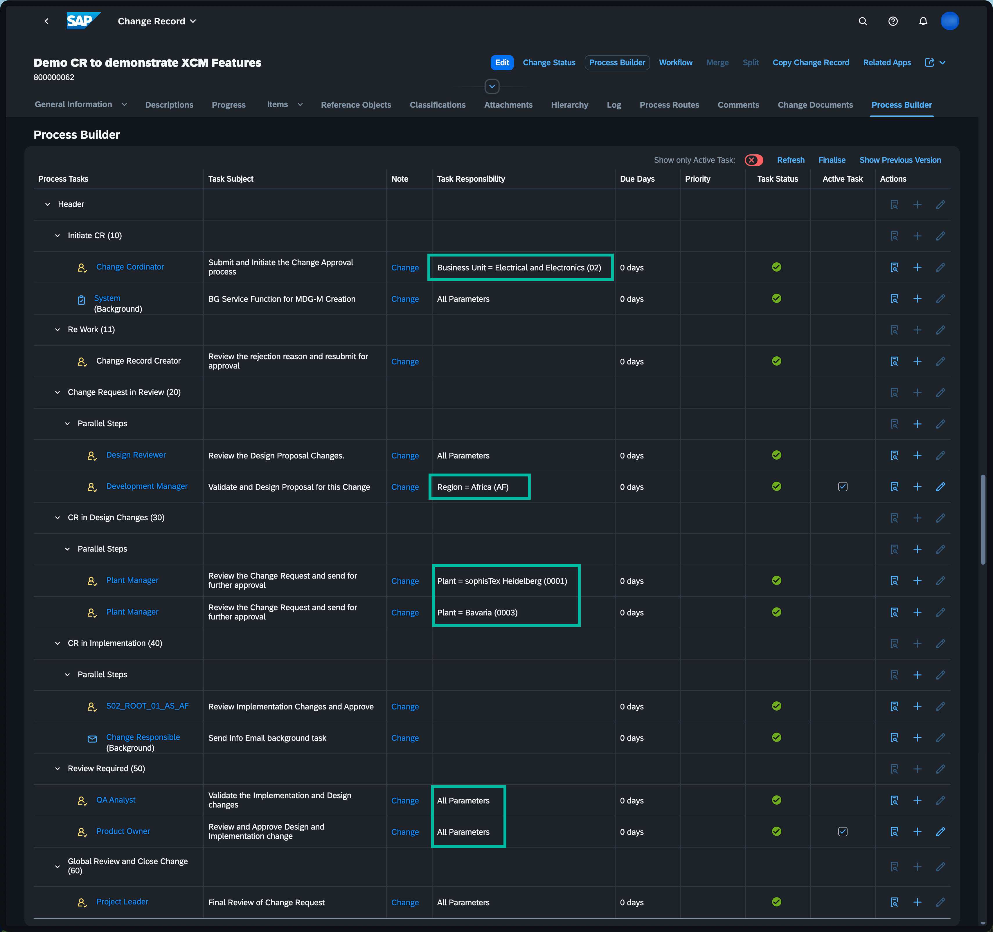 XCM Process Builder