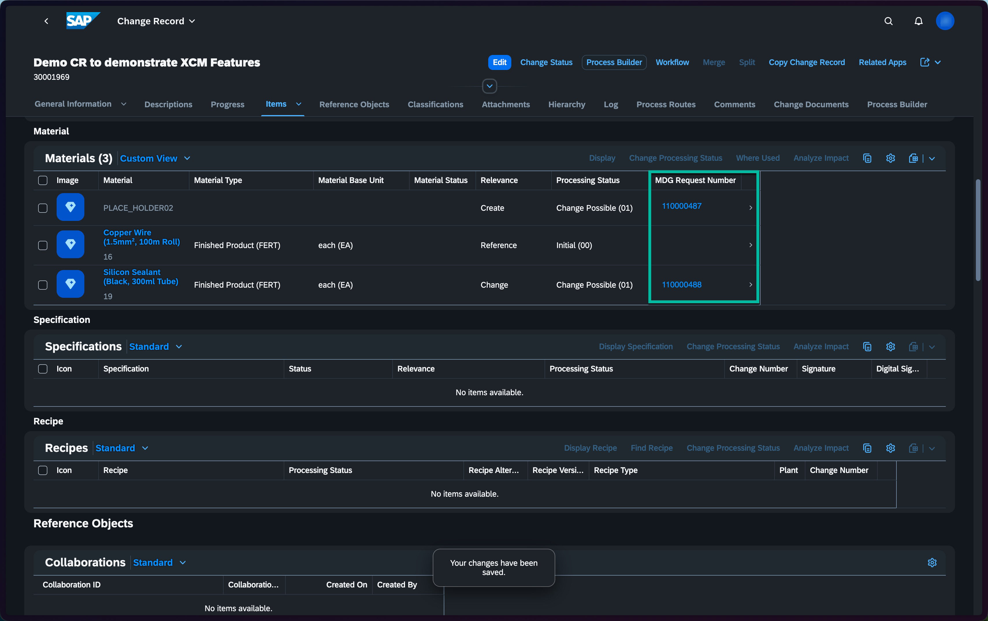 MDG-M Integration with XCM