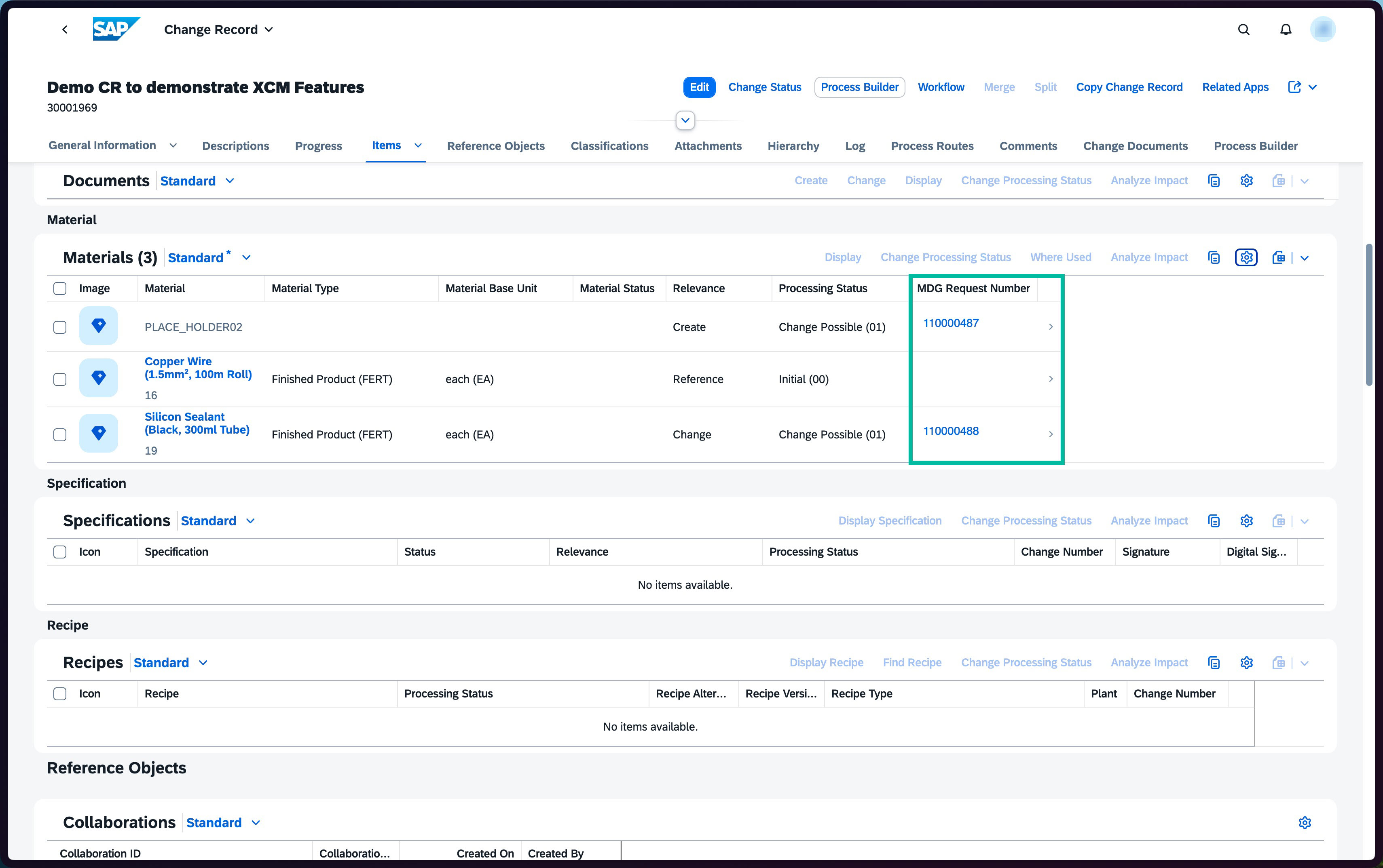 MDG-M Integration with XCM
