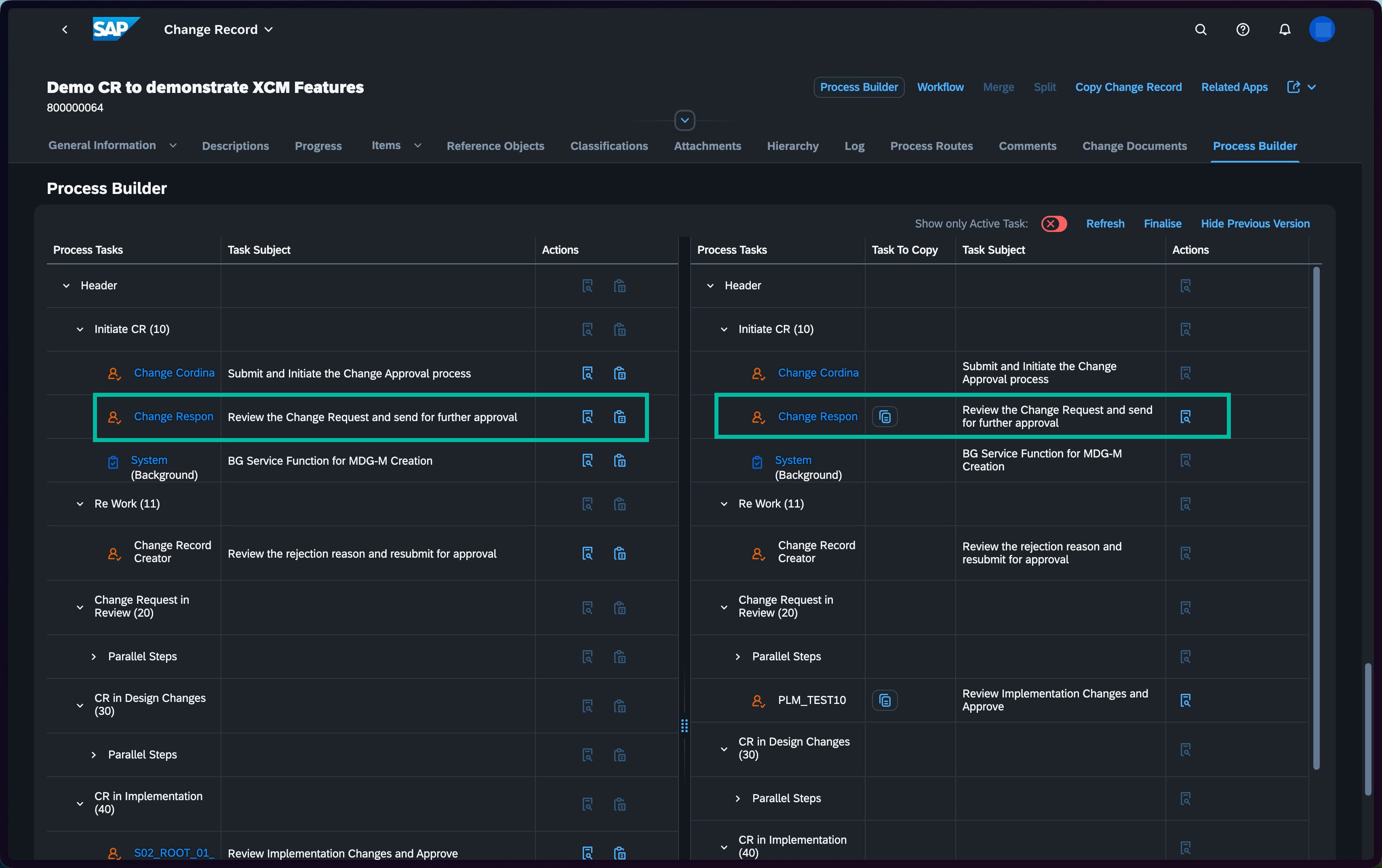 Process Builder – After adding sequential task