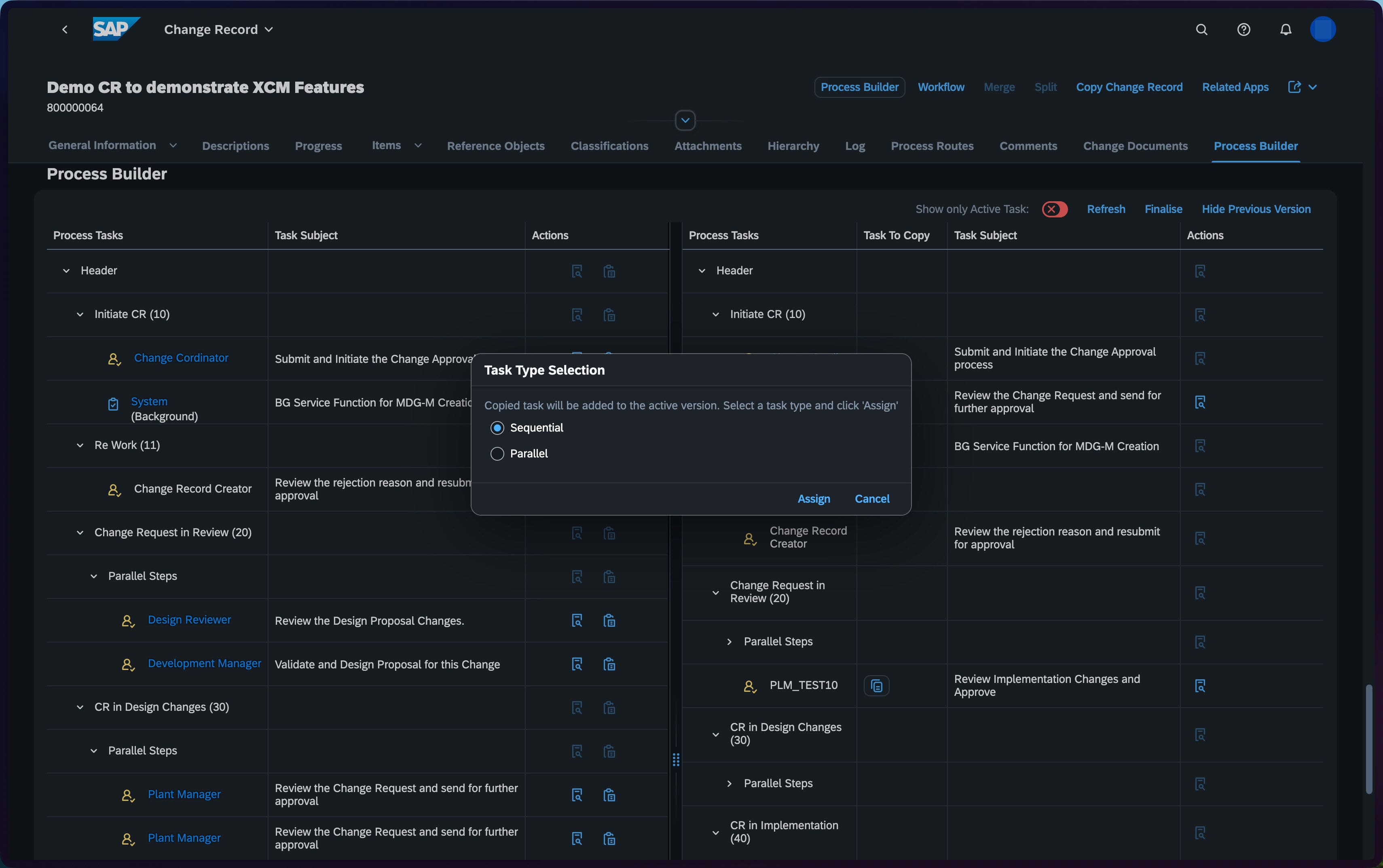Process Builder – Copy tasks from previous version