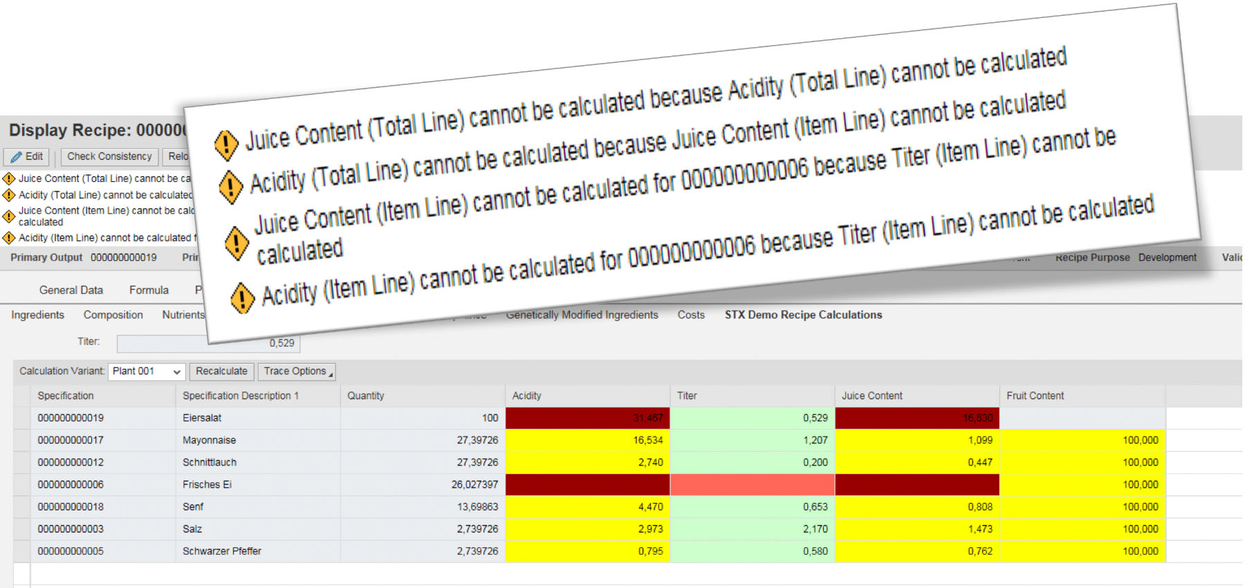 Generic Recipe Calculations (GRC) — Smart Formula Evaluation